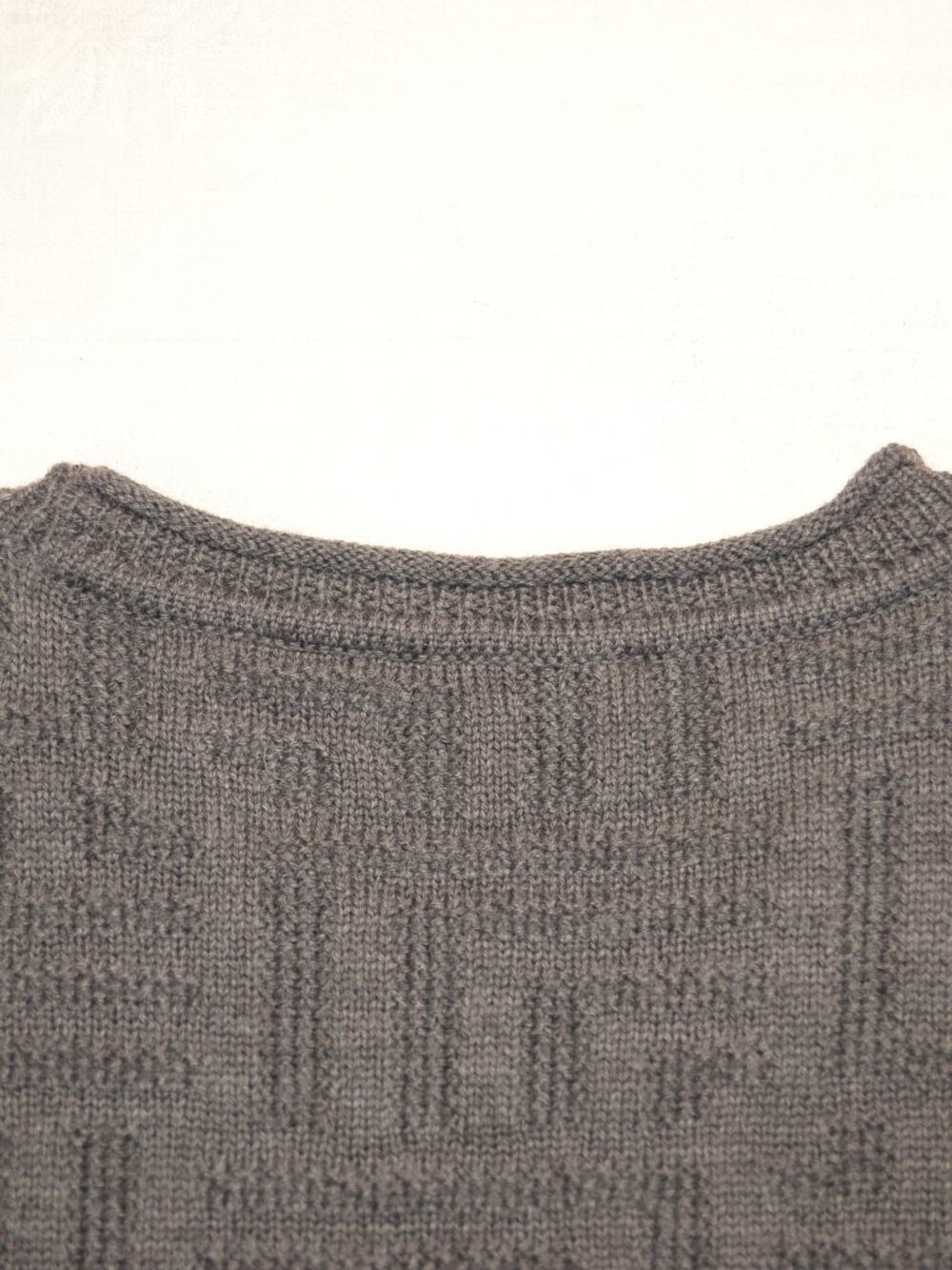 Ledbury Extra Fine Merino Gray Knit Sweater XXL Made in Italy -- See sizing note - Picture 2 of 4